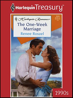 cover image of The One-Week Marriage